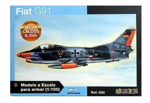 Maqueta Fiat G91 1/100 Modelex Para Armar