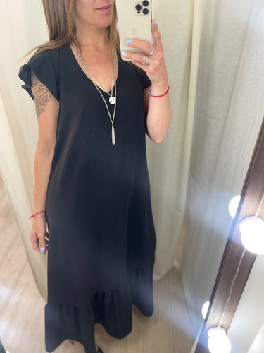 Vestido Largo Liso Mujer The Big Shop