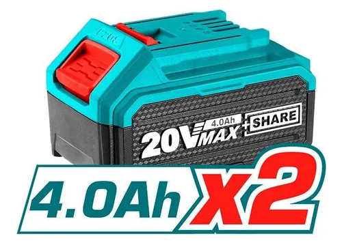 Kit Total 20v Atornilladores, Circular, Caladora, 2 Baterías