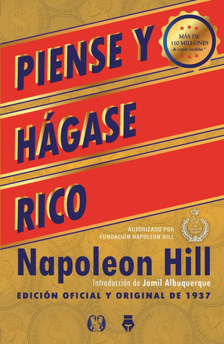 Piense y hágase rico, de Napoleon Hill. Editorial Del Fondo, tapa blanda en español, 2021