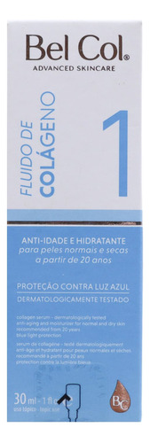 Sérum Colágeno Facial Anti idade Hidratante Advanced Skincare 1 Bel Col 30ml
