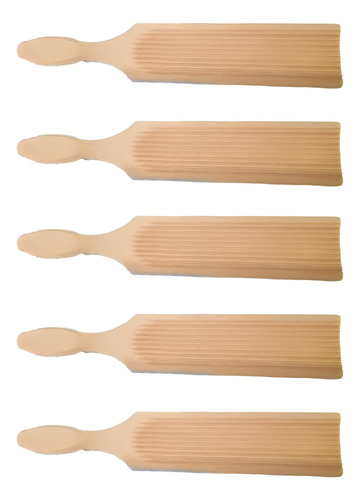 Set X 5 Ñoquera Madera Manual Molde De Ñoquis Pasta