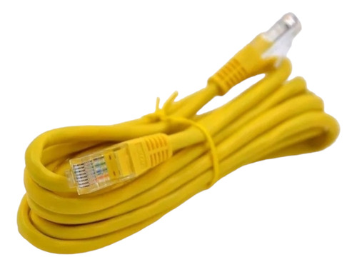 Cable De Red 1.5m, Color Amarillo - Listo Para Usar