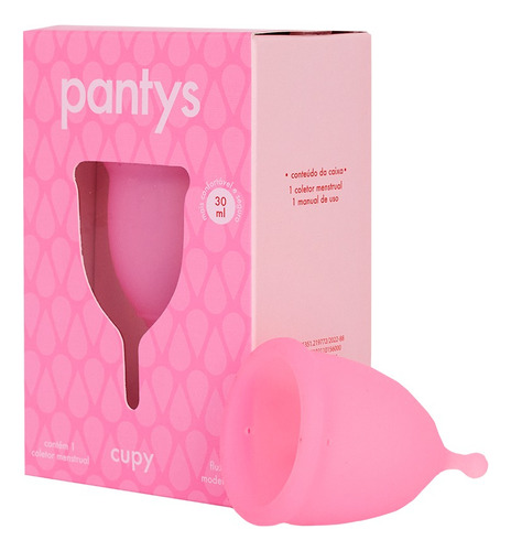 Coletor Menstrual Pantys Cupy Soft - 1 Unidade Cor Rosa