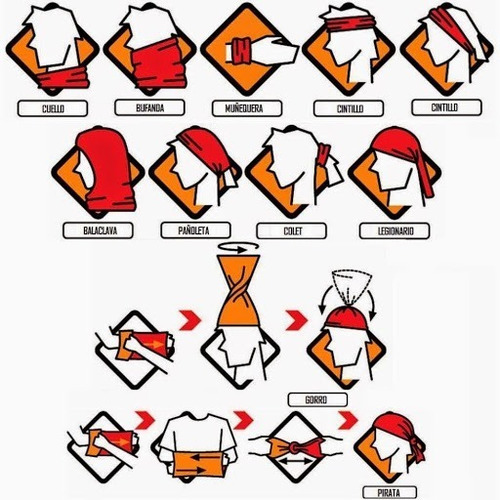 24 Bandanas Multifuncional / Outdoor / Tubulares / Surtidos