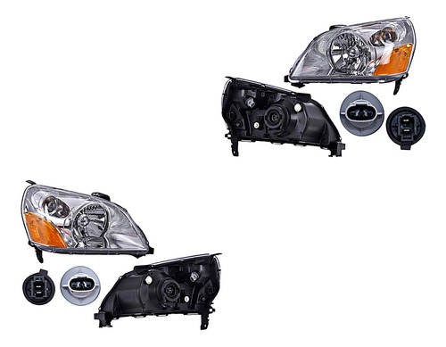 2 Faros Delanteros Depo Honda Pilot Del 2003 Al 2005