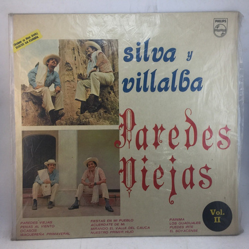 Silva Y Villalba - Paredes Viejas - Colombia -  Vinilo Lp