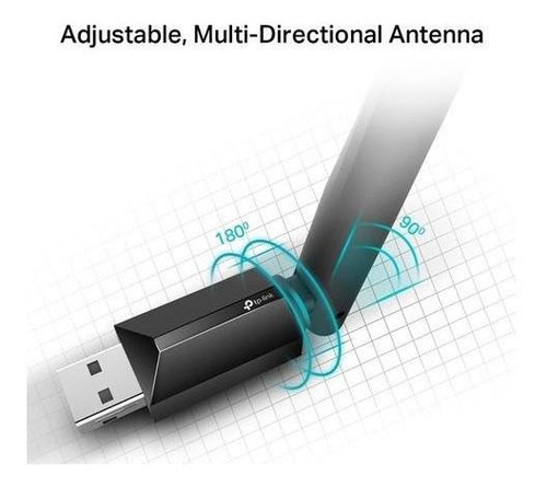 Adaptador Wifi Usb Tp-link Archer T2u Plus Ac600 Dualband