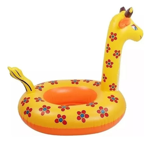 Jirafa Asiento Flotador Bote Bebe Salvavidas P/el Agua 75 Cm