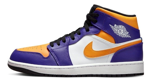 Championes De Basket Nike Jordan Mid 1 Dark Concord Taxi