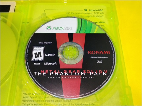 Metal Gear Solid V The Phantom Pain Xbox 360 *completo* (Usado)