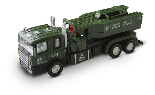 Imagem 1 de 5 de Miniatura Caminhão Exército Colecionador Misseis Militar
