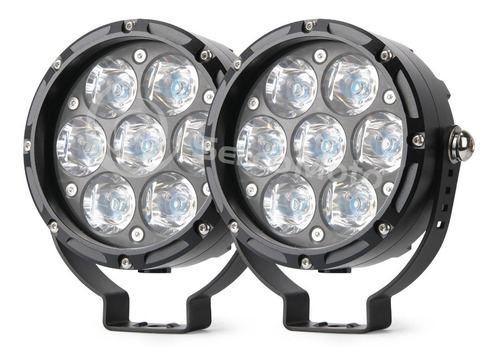 Faros Auxiliares De Moto Sercomoto Sm7121s 7 Leds Xp-g2 75w