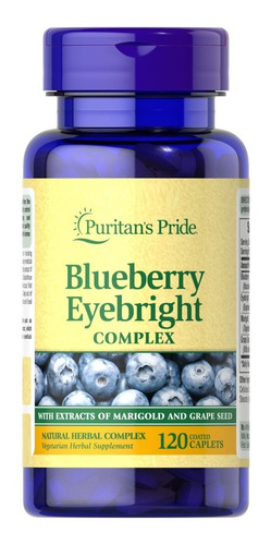 Puritan's Pride | Blueberry Eyebright Complex | 120 Caplets