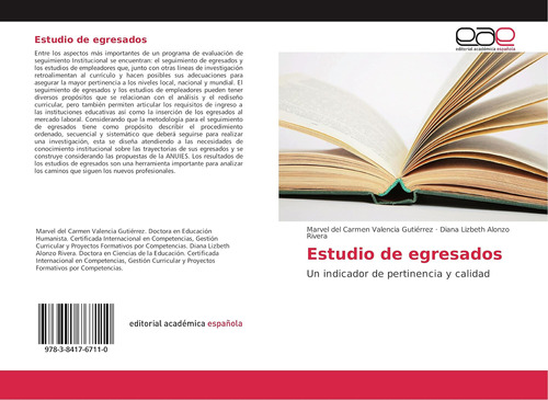 Libro: Estudio De Egresados: Un Indicador De Pertinencia Y