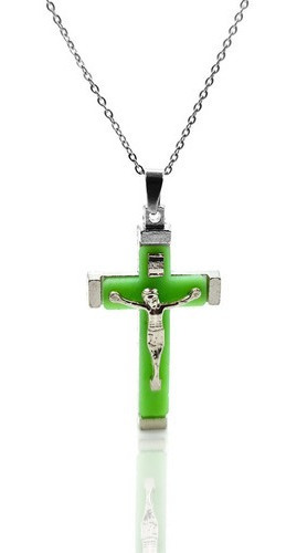 Collar Cruz Luminoso Religiosa + Estuche Dayoshop