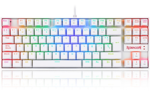 Teclado Gamer Redragon Kumara K552 Outemu Blue Esp Blanco