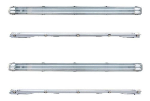 Luminario En Tubo T8, Mxlta-002, 2 Pzas,100-277 V, 65 Ip, 32 Estructura Blanco