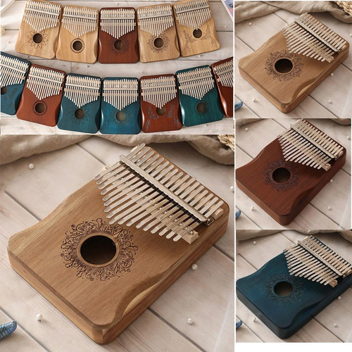 17 Teclas Kalimba, Pulgar, Piano Africano