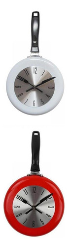 2x Lindo Reloj De Pared 8 Pulgadas Sartén Arte Reloj