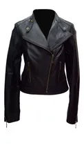 Comprar Campera De Cuero Dama Vacuno  Rockera Ramones Koux Argus