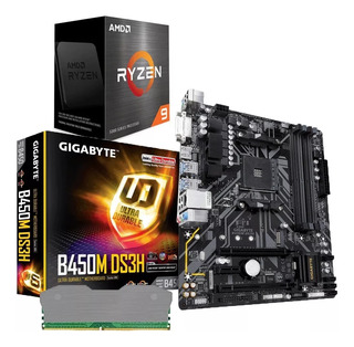 Combo Board B450m Procesador Amd Ryzen 9 5950x Ram 32gb Pc