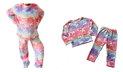 Pijama Invierno Polar Plush Peluche Luminoso Infantil Niños