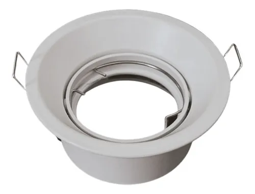 Pack 5 Focos Led Embutido Retraído Porta Gu-10 Pessaro Mr16