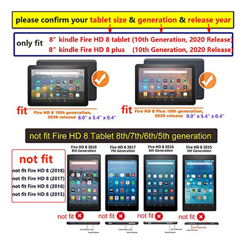 Funda Para Amazon All-new Kindle Fire Hd 8 Tablet (10th G -3