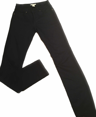 Pantalones Negros H&m Talle 34 Rectos