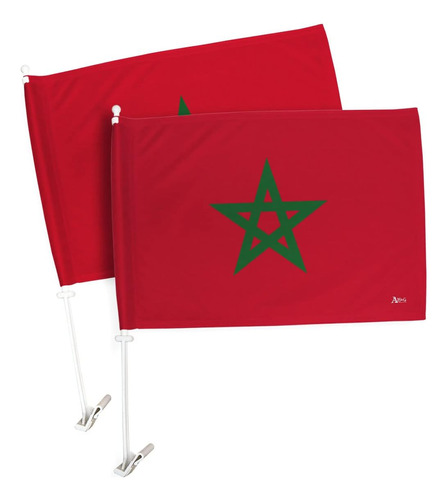Bandera Fuerte Para Carros De Marruecos, Bandera Marroquí Pa