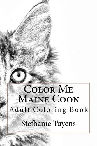 Color Me Maine Coon Adult Coloring Book