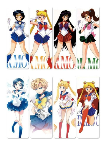 Genial Set De 8 Separadores Plasticos De Sailor Moon