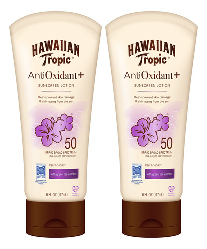 Hawaiian Tropic Locion De Proteccion Solar Antioxidante, Spf