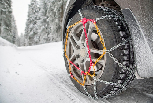 Imagen 4 de 8 de Juego Cadenas Nieve Barro Rueda Auto Citroen C4 12mm
