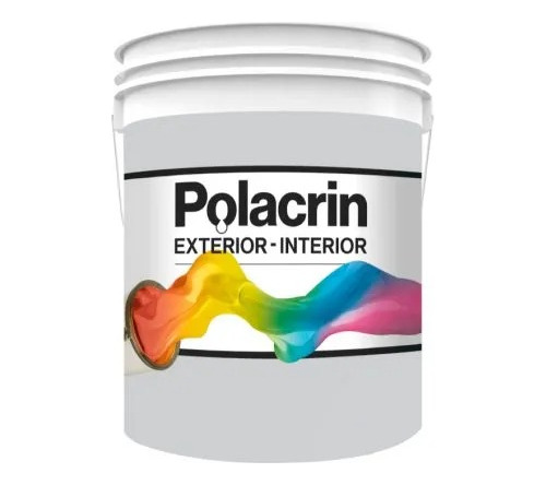 Latex Exterior 20 Lts Polacrin  Blanco Alta Calidad