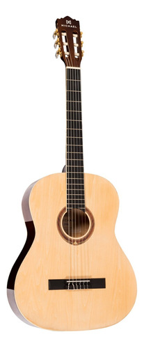 Violão Michael Go Play Vm15ny Natural Brilhante + Bag Avs