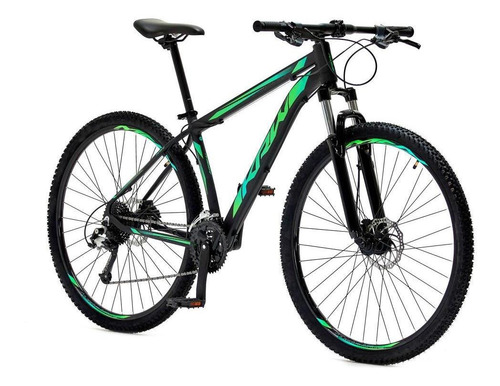 Bicicleta Aro 29 Krw Spt Alum Shimano Altus 24v Cassete Sx21 Cor Preto/Verde