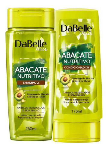 Kit Abacate Nutritivo ( Sh 250ml + Cond 175ml ) - Dabelle