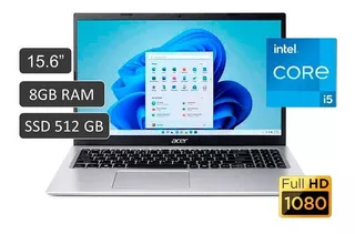 Laptop Acer A315 15.6' Fhd Ips I5 11va 8gb 512gb Ssd W11