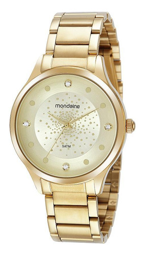 Relogio Mondaine Feminino Dourado 32373lpmvde1