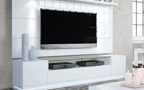 Imagen 5 de 5 de Mueble Tv Con Panel Oculta Cable Ref: Livo 4.0 Lacado