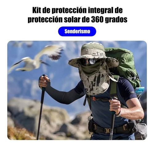 Gorra Solar Unisex Con Protección Uv De 360°