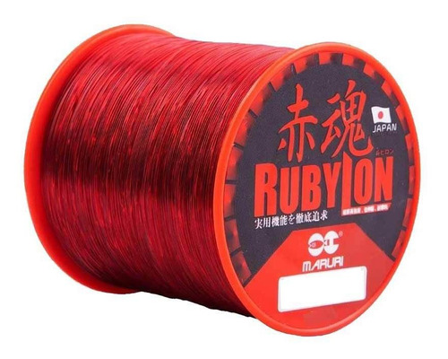 Linha Monofilamento Rubylon Vermelha 290m 0.66mm 68lb