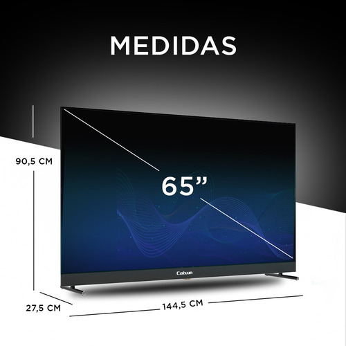 Smart Tv Caixun Led 65 Uhd 4k Karaoke Google Tv C65vsug