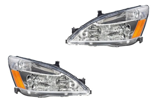 Par Faros Honda Accord 2003 2004 2005 2006 2007 Alta Calidad