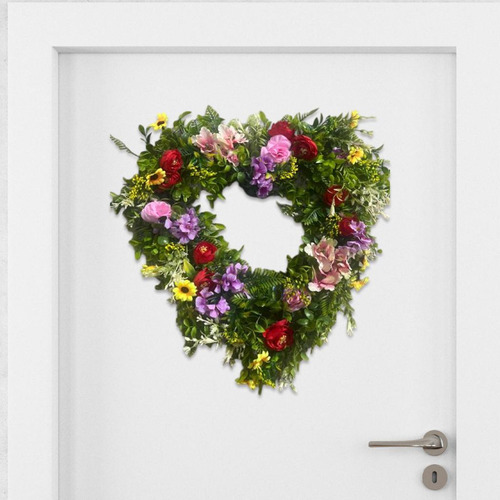 Guirnalda De Flores Artificiales Para Puerta Delantera De 16