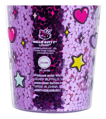 Vaso Plateado Buffalo Sanrio Hello Kitty Rainbow 950ml
