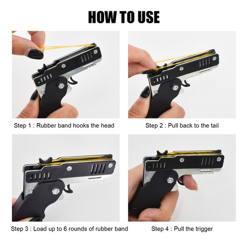 Pistola Elástica Focenat, Pistola Plegable Spara Elastici