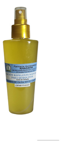 Repelente Natural C/citronella X120ml 1 Unidad